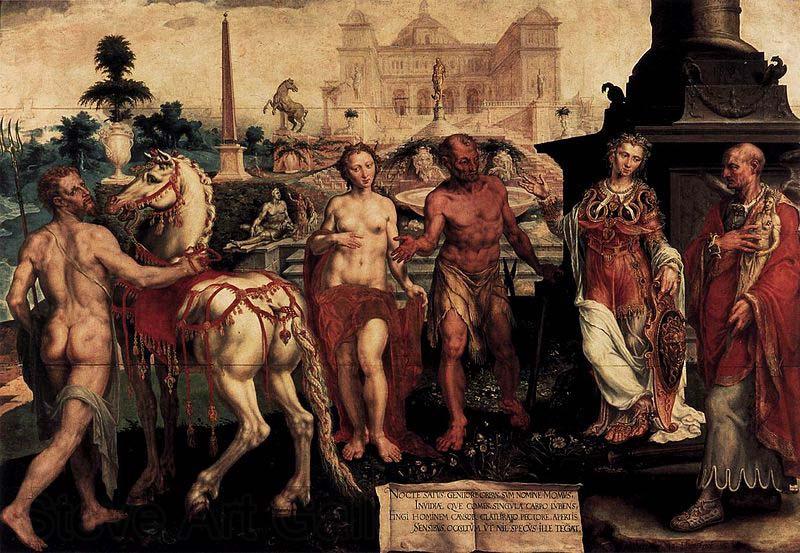 Maarten van Heemskerck Momus Criticizes the Gods' Creations. Spain oil painting art
